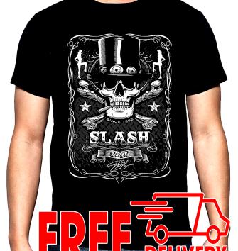 Guns and Roses, Slash, men's t-shirt, 100% cotton, S to 5XL